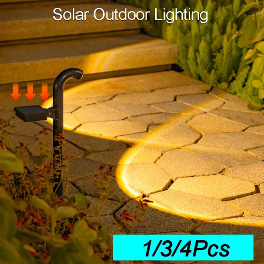 1-4 Pcs Solar LED Light Super Bright Spotlight Outdoor Lighting IP55 Waterproof